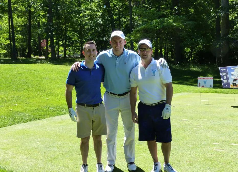 Participants on the course at the Pennington School Scholarship Golf Classic
